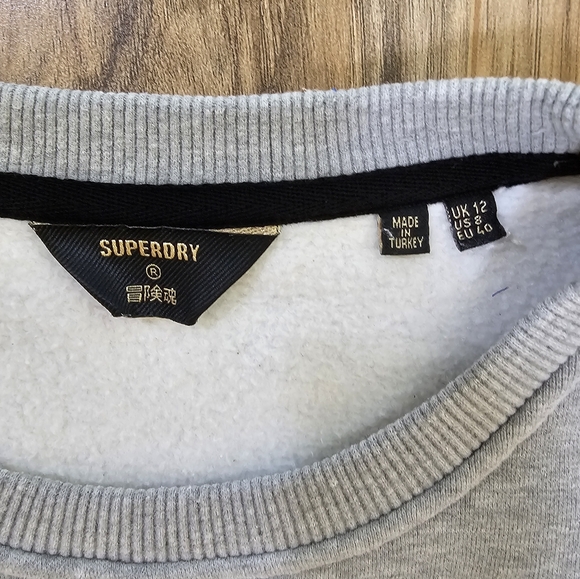 Superdry Vintage Crossing Lines Sweatshirt Dress, size US 8 - Picture 3 of 9